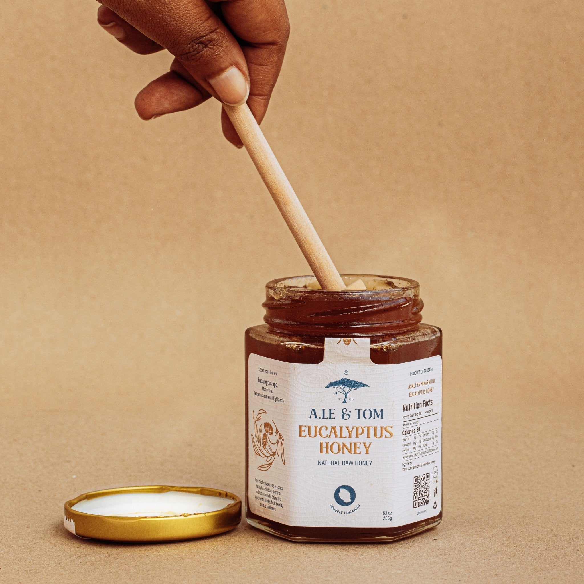 Natural raw organic premium honey from Tanzania, East Africa. A.LE & TOM honey varieties are sustainably sourced honey from small scale beekeepers in Tanzania. Superfood honey with propolis, pollen, antioxidants, and royal jelly.